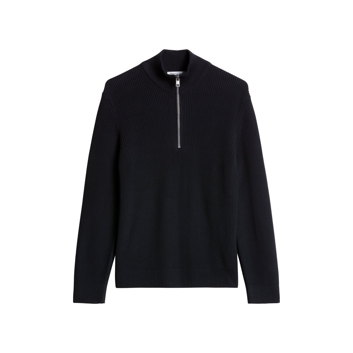 Troyer relaxed en pur coton bio bleu foncé, MARC O’POLO DENIM