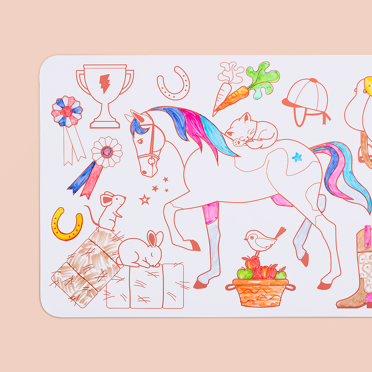 Mini playmat en silicone Pony CLub couleur unique, SUPER PETIT