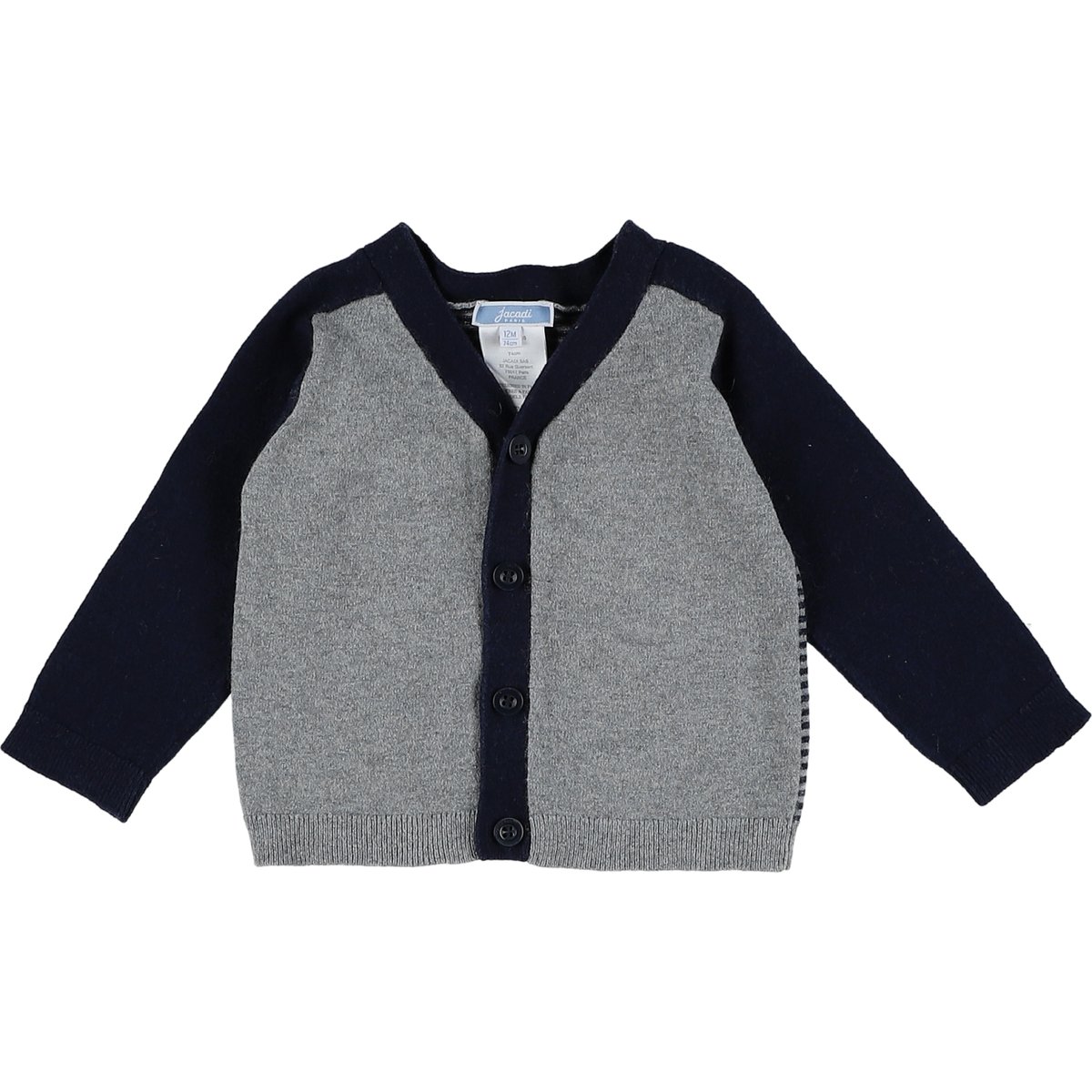 Gilet - Très bon état bleu;gris, JACADI