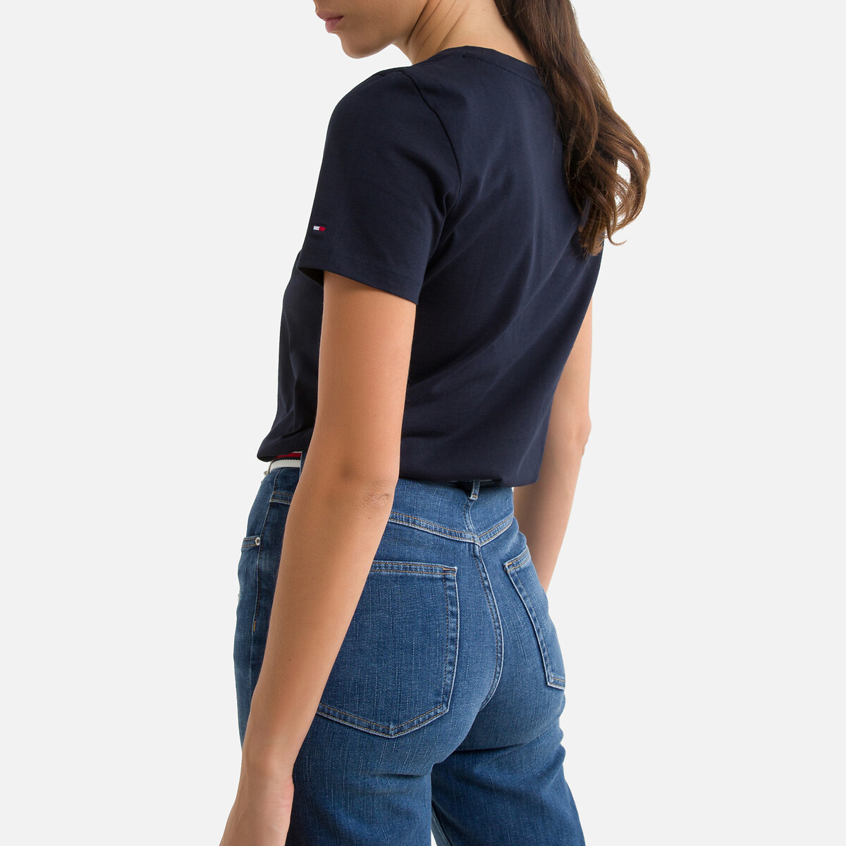 Crew Neck T-Shirt with Short Sleeves navy, TOMMY HILFIGER