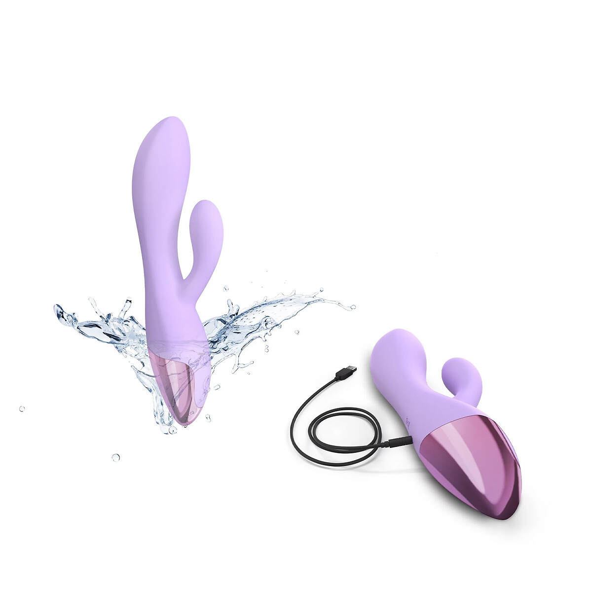 Vibromasseur Funky Bunny mauve, LOVE TO LOVE