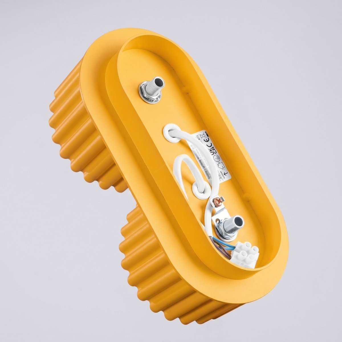 Plafonnier Aluminium Jaune Gx53 2 AURA jaune, EDEN