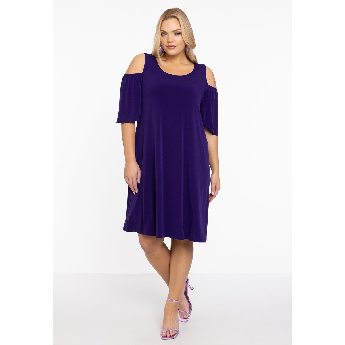 Robe avec découpe / découpes violet, YOEK