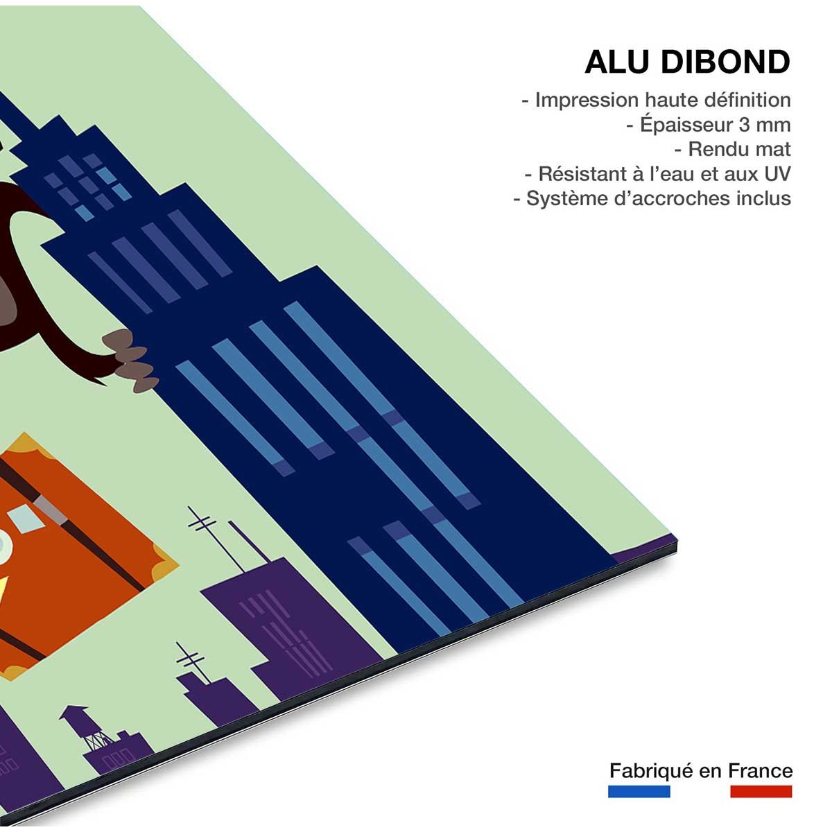 Tableau king- kong tableau alu dibond, HEXOA