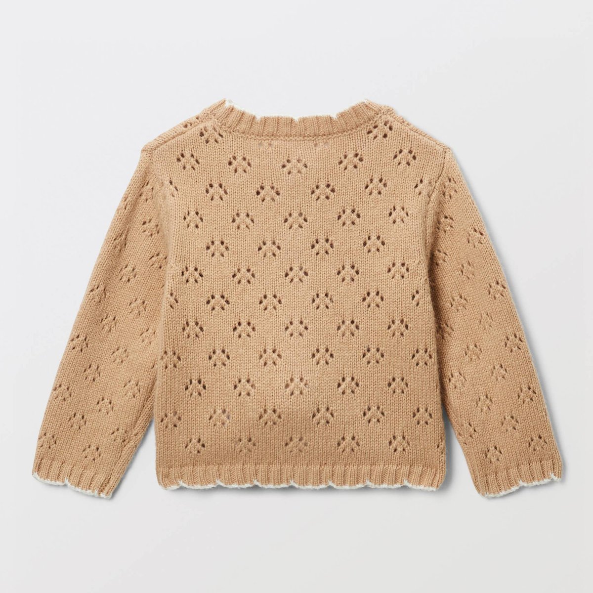 Cardigan tricot point fantaisie contenant de la laine velouté, BOUT'CHOU