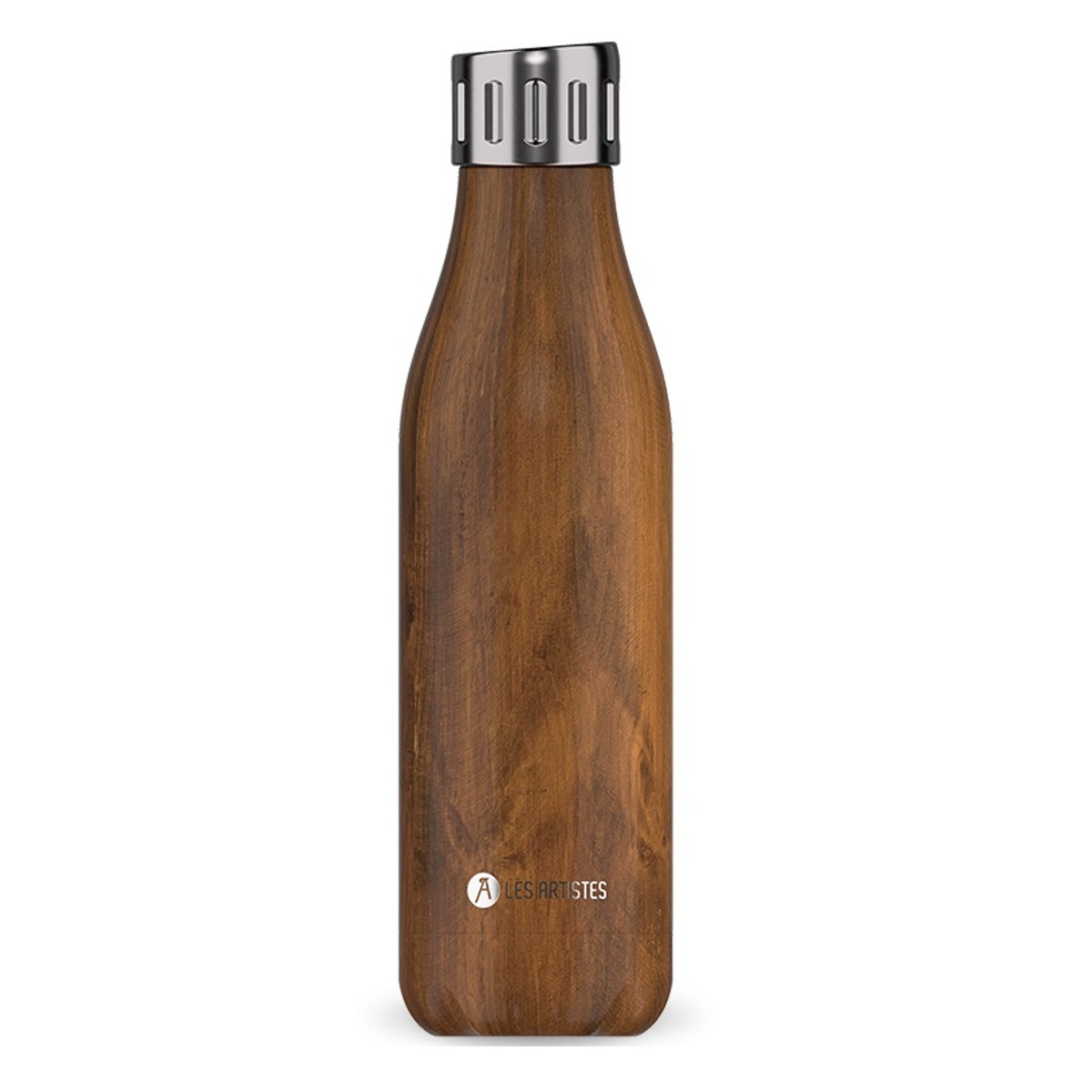 Bouteille isotherme Sport Wood 500 ml marron, LES ARTISTES PARIS
