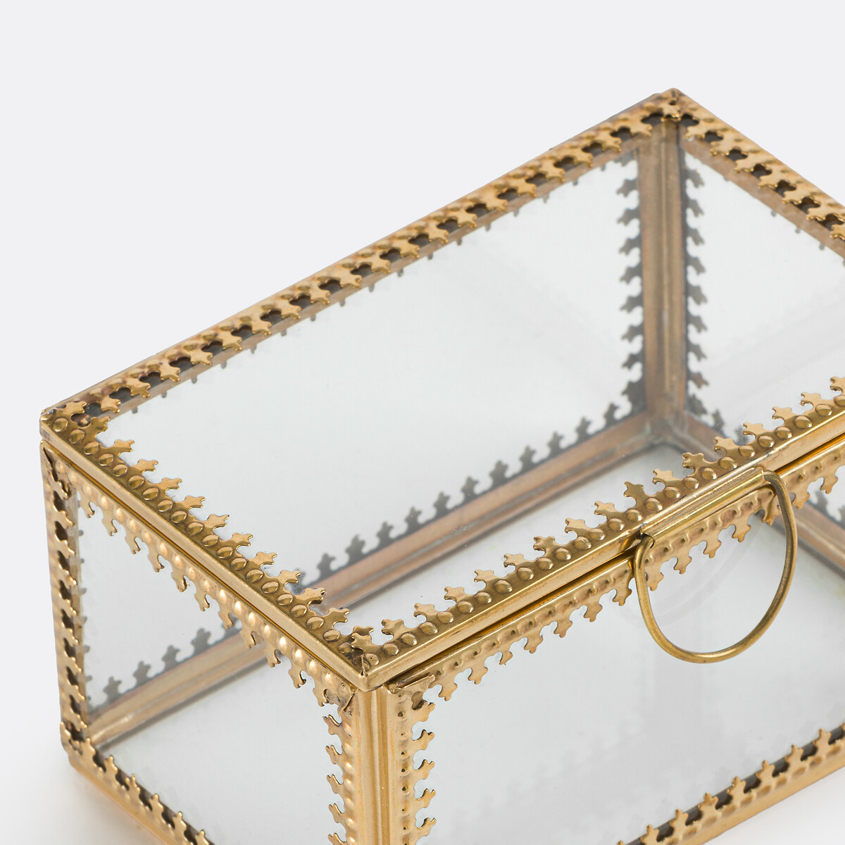 Boîte-vitrine rectangulaire verre et laiton Stelia laiton, LA REDOUTE INTERIEURS