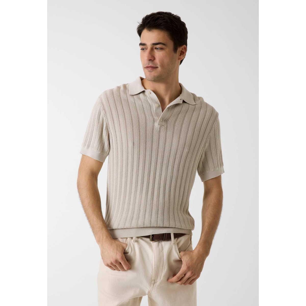 Pull Polo beige, GUESS