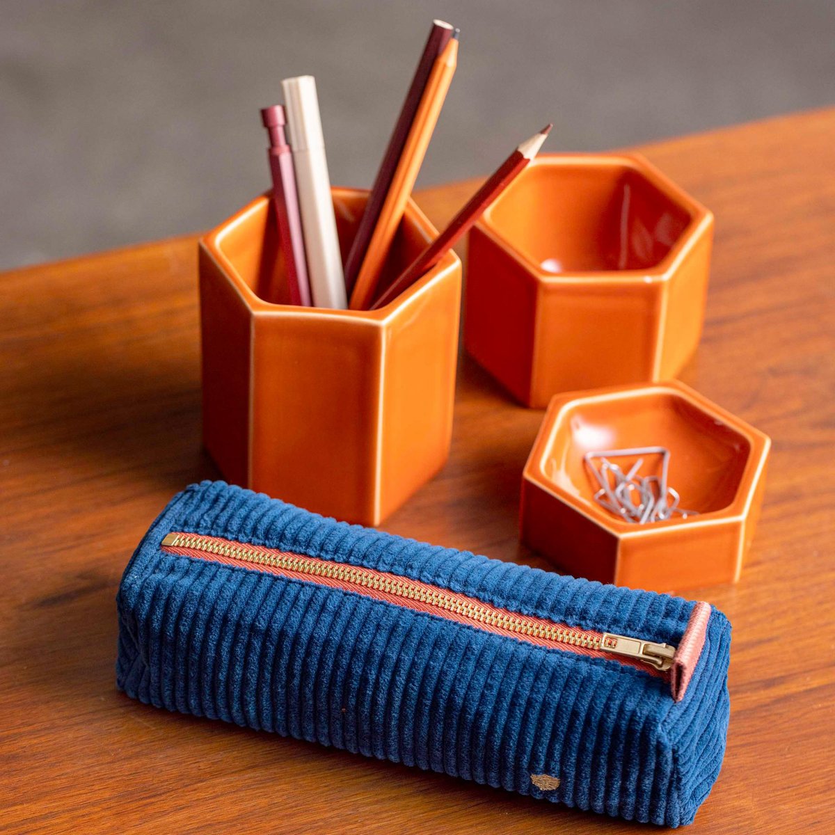Trousse de bureau Loen ocean, LA CERISE SUR LE GATEAU