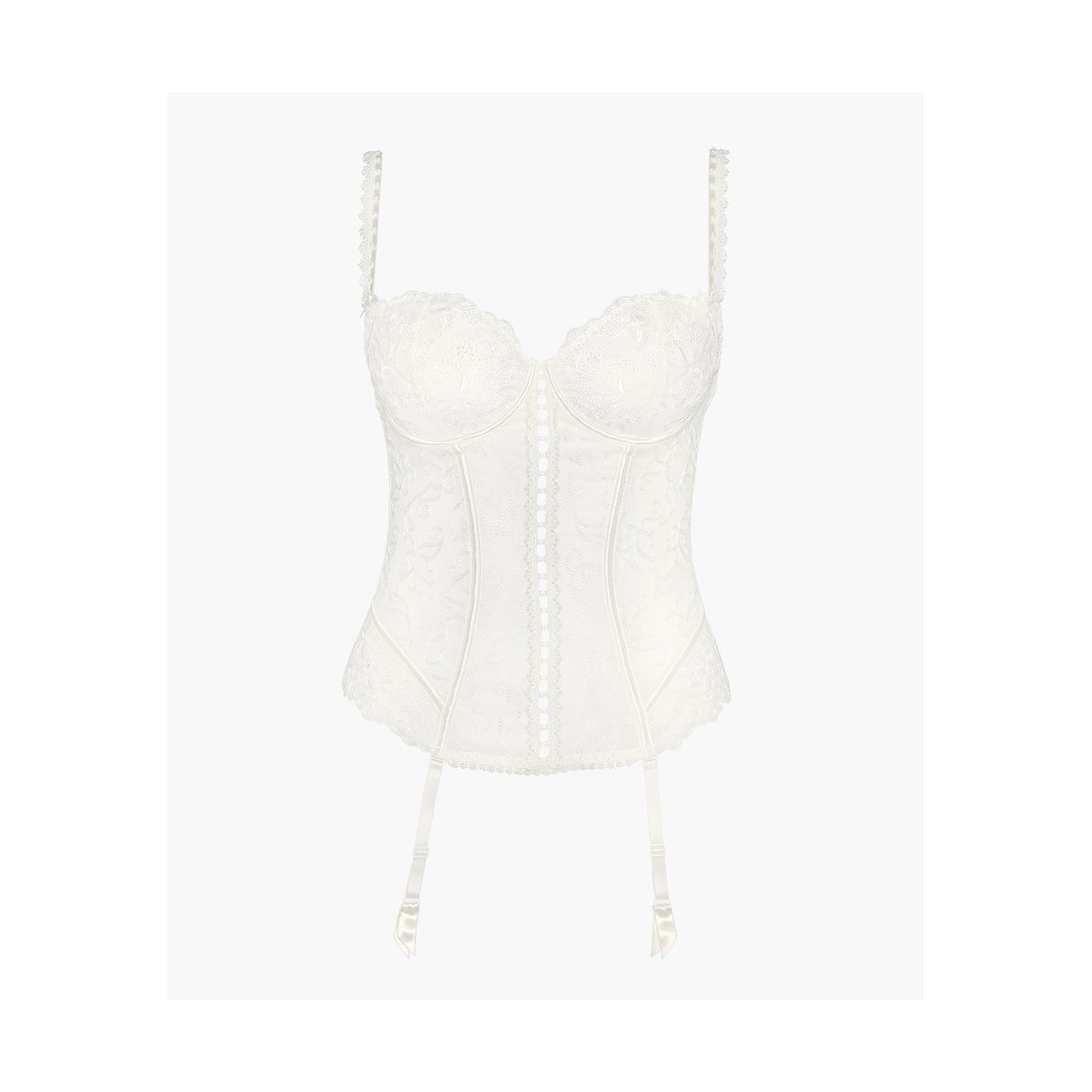 Guepiere avec armatures Pour Toujours blanc, AUBADE