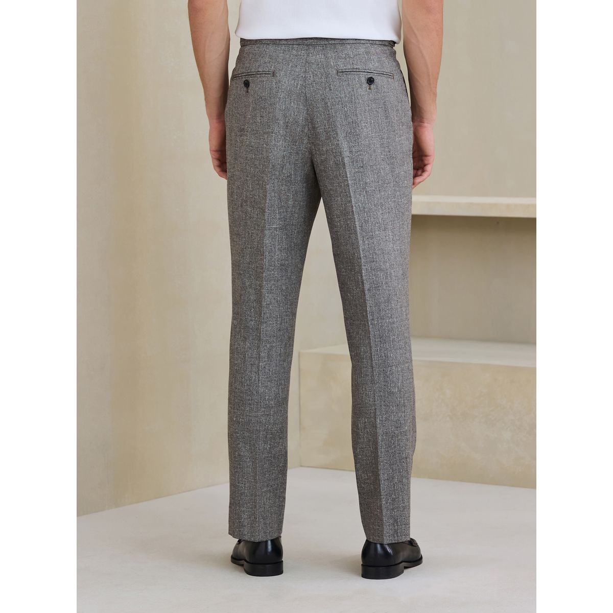 Pantalon texturé avec languettes d’ajustement naturel, NEXT