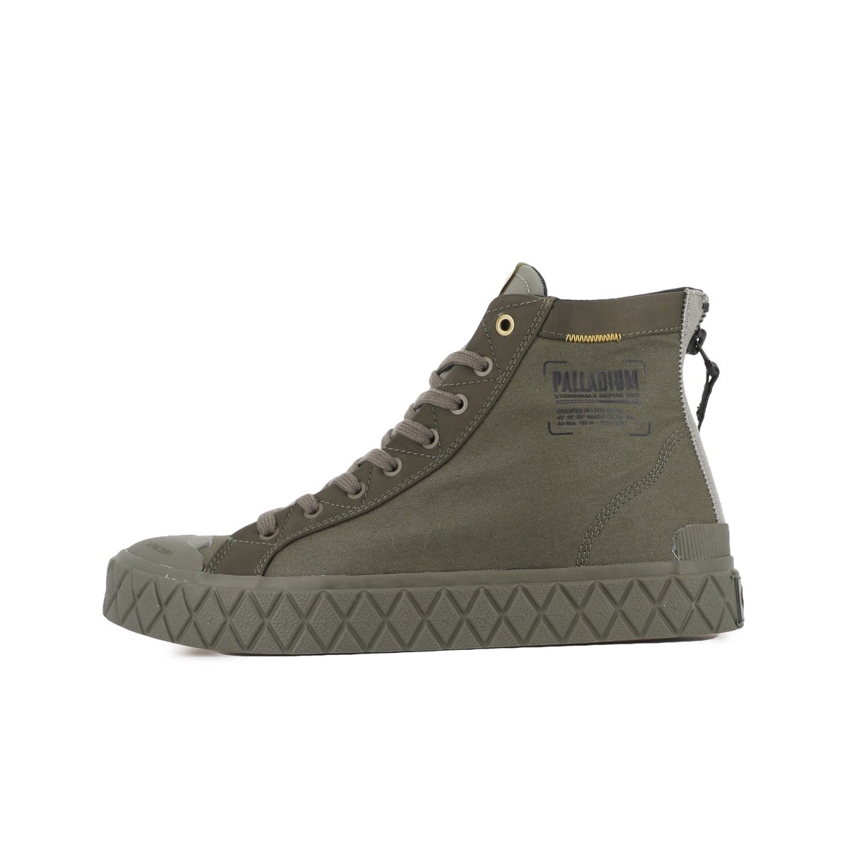 Boots en toile PALLA ACE DETROIT vert-olive night, PALLADIUM