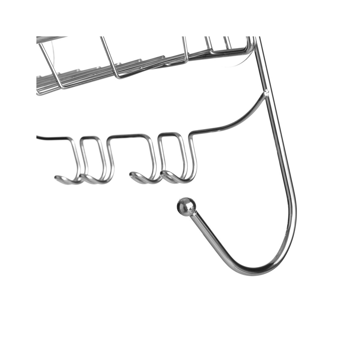 Étagère de Douche à Suspendre Double en Métal Chromé chrome/inox, WADIGA