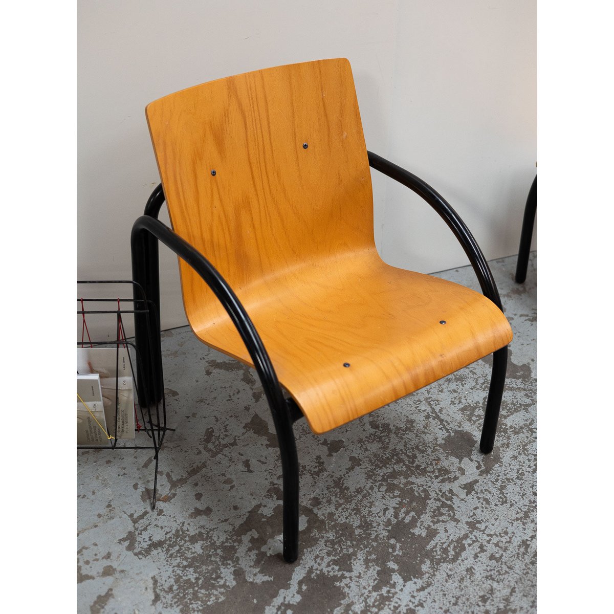 Paire de fauteuils modernistes Jakob N°1428 - Bon état bois clair, DEBONGOUT