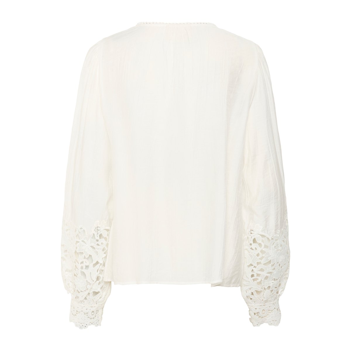 Blouse à manches longues blanc snow white, CREAM