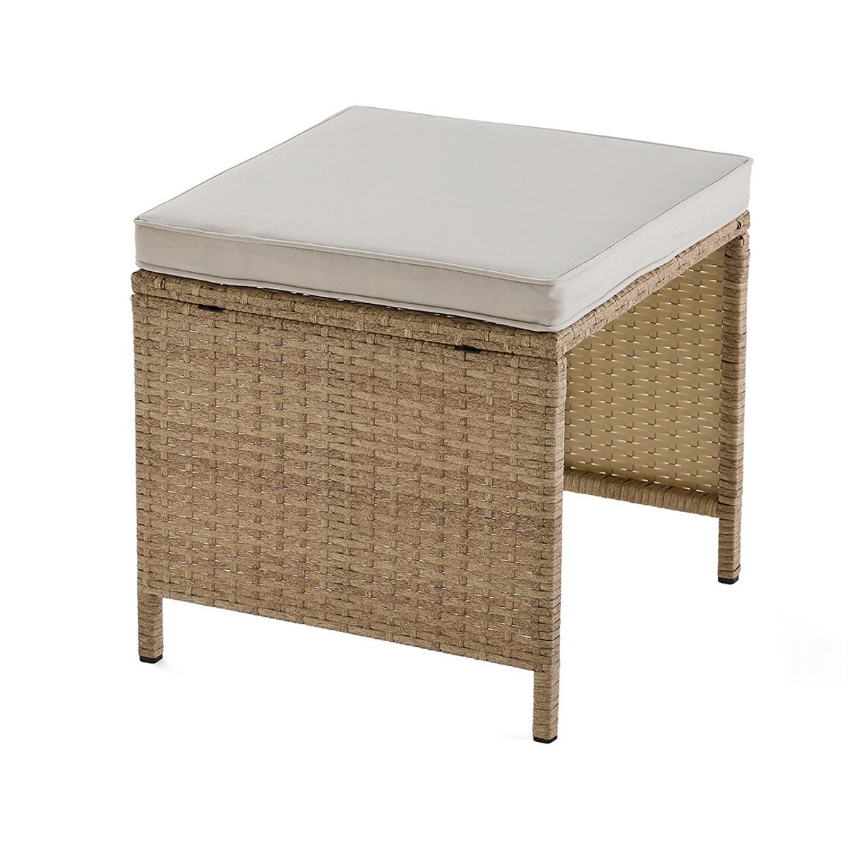 Salon de jardin encastrable 12 places, FIRA beige, BEST MOBILIER