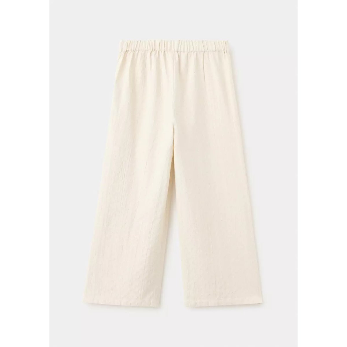 Pantalon coton lin écru, MANGO KIDS