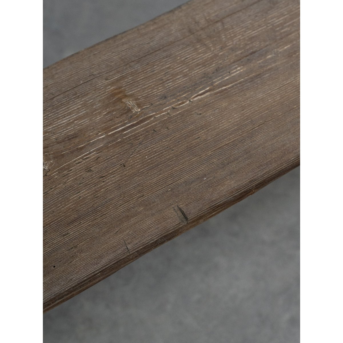 Banc en sapin Antoine N°454 - Bon état bois foncé, DEBONGOUT