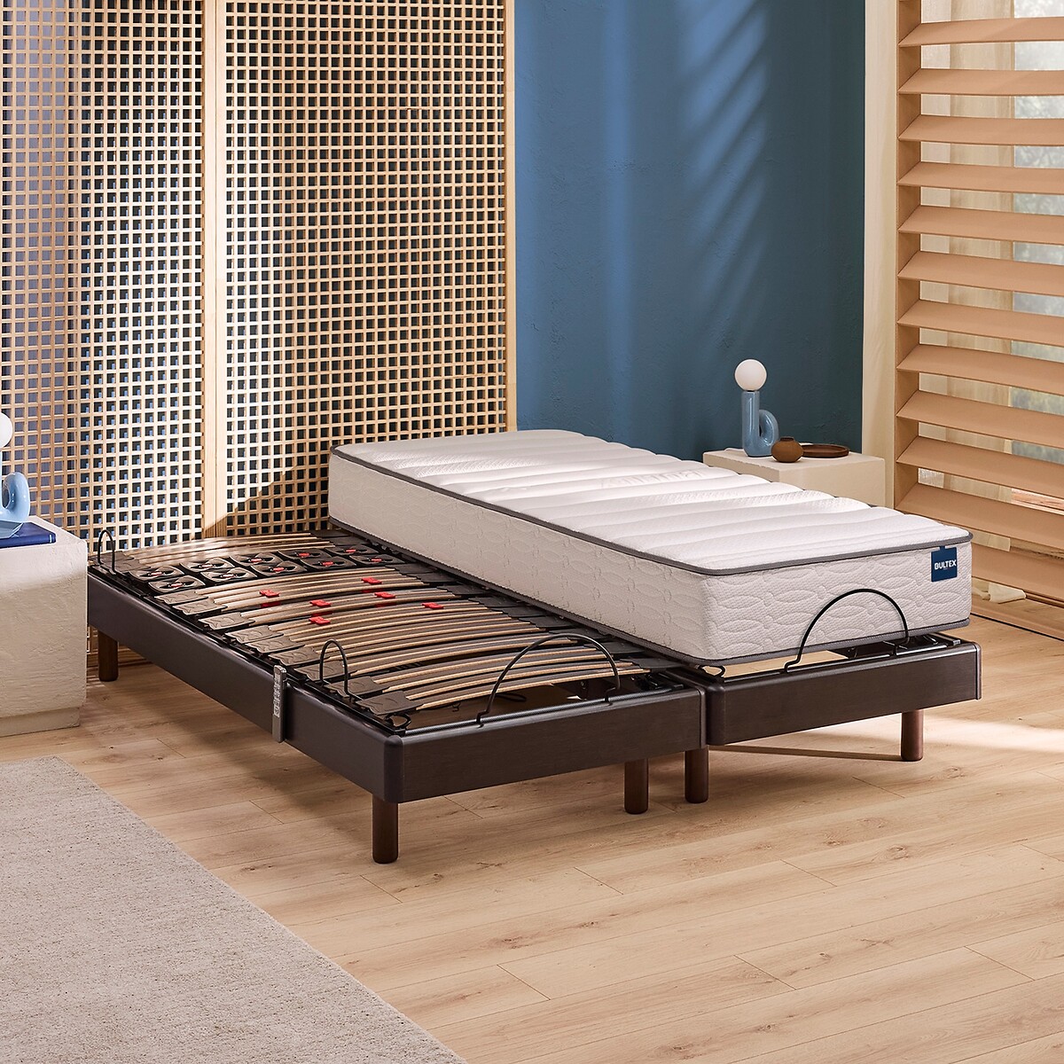 Matelas mousse Bultex® nano, soutien ferme, accueil équilibré, I RELAX EQUILIBRÉ blanc, BULTEX