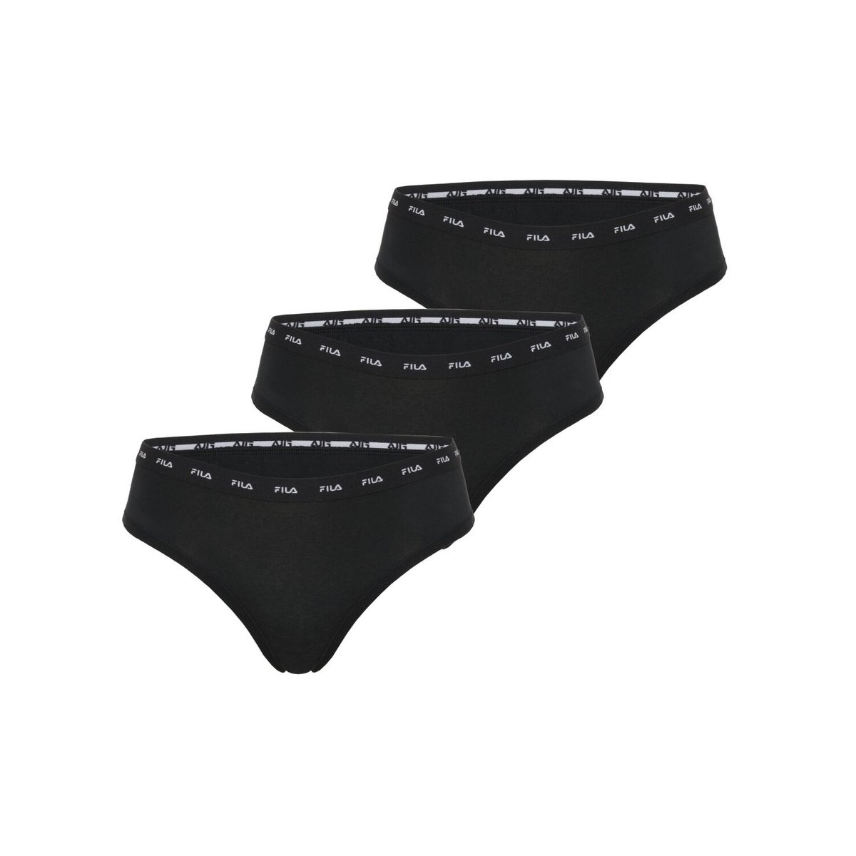 Lot De 3 Culottes Coton noir, FILA