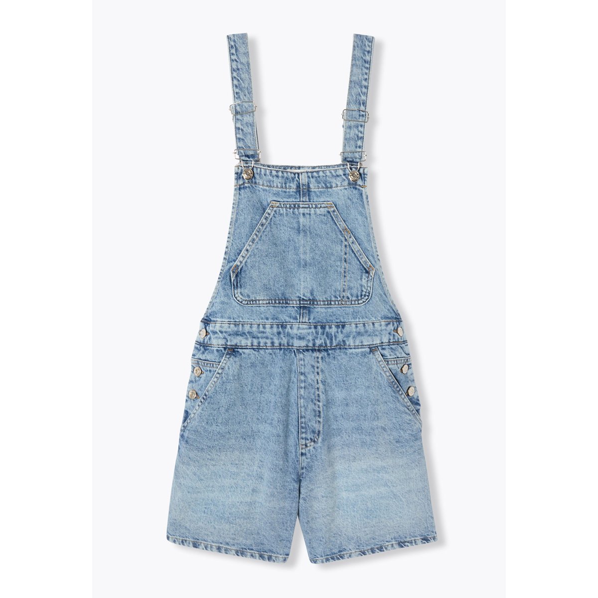 Salopette-short en jean jean clair, PROMOD