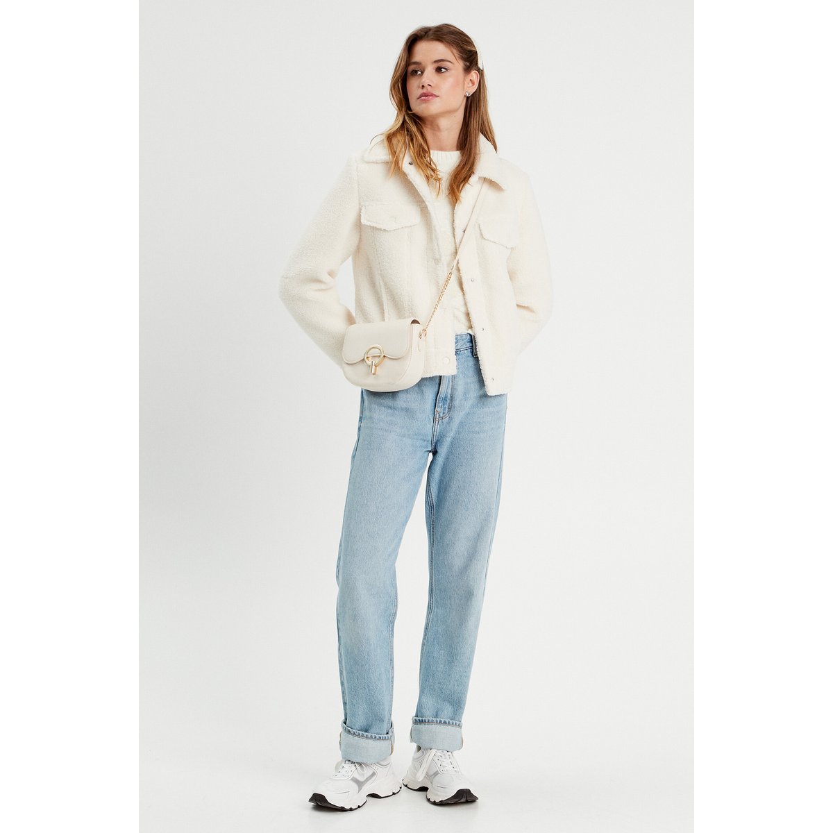 Pull manches longues ecru, CACHE CACHE