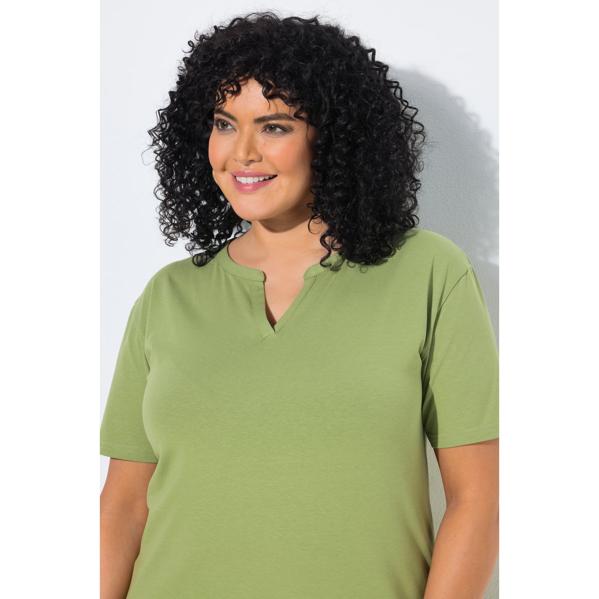 T-shirt oversize vert gazon, ULLA POPKEN