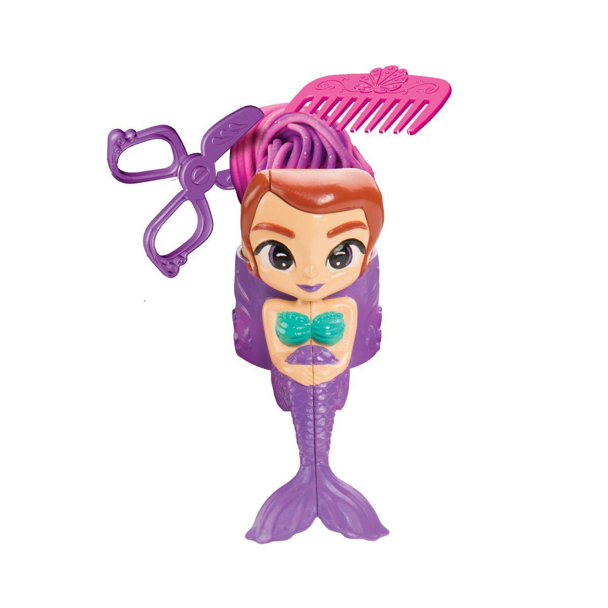 Salon de Coiffure pour Sirènes en Pâte à Modeler Douce et Malléable multicolore, LEXIBOOK