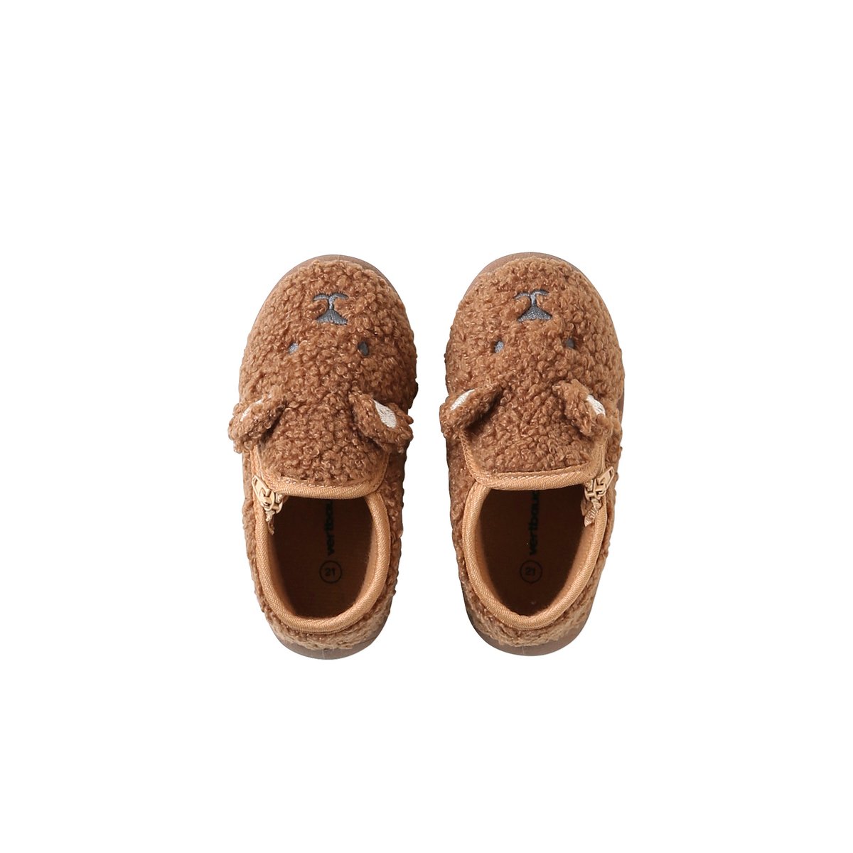 Chaussons bébé marron, VERTBAUDET