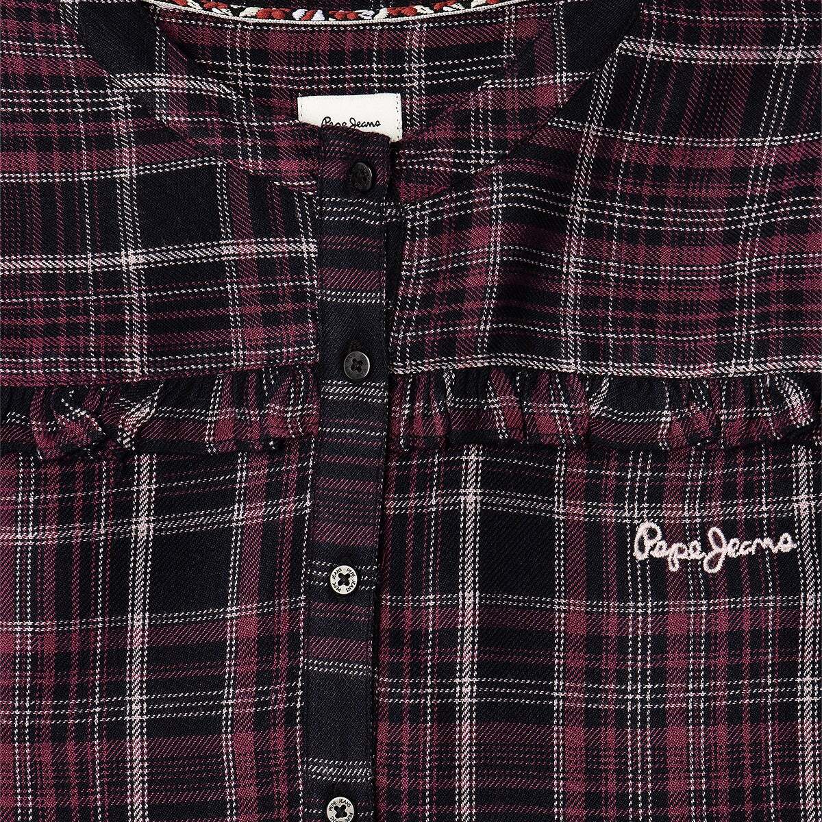 Robe Courte À Imprimé Carreaux marine, PEPE JEANS