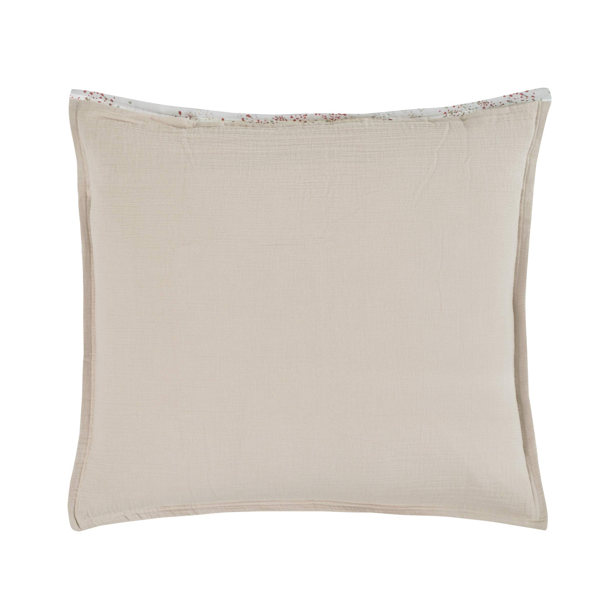 Lot de 2 taies d'oreiller gaze de coton ELSA LOFT ecru, SENSEI MAISON