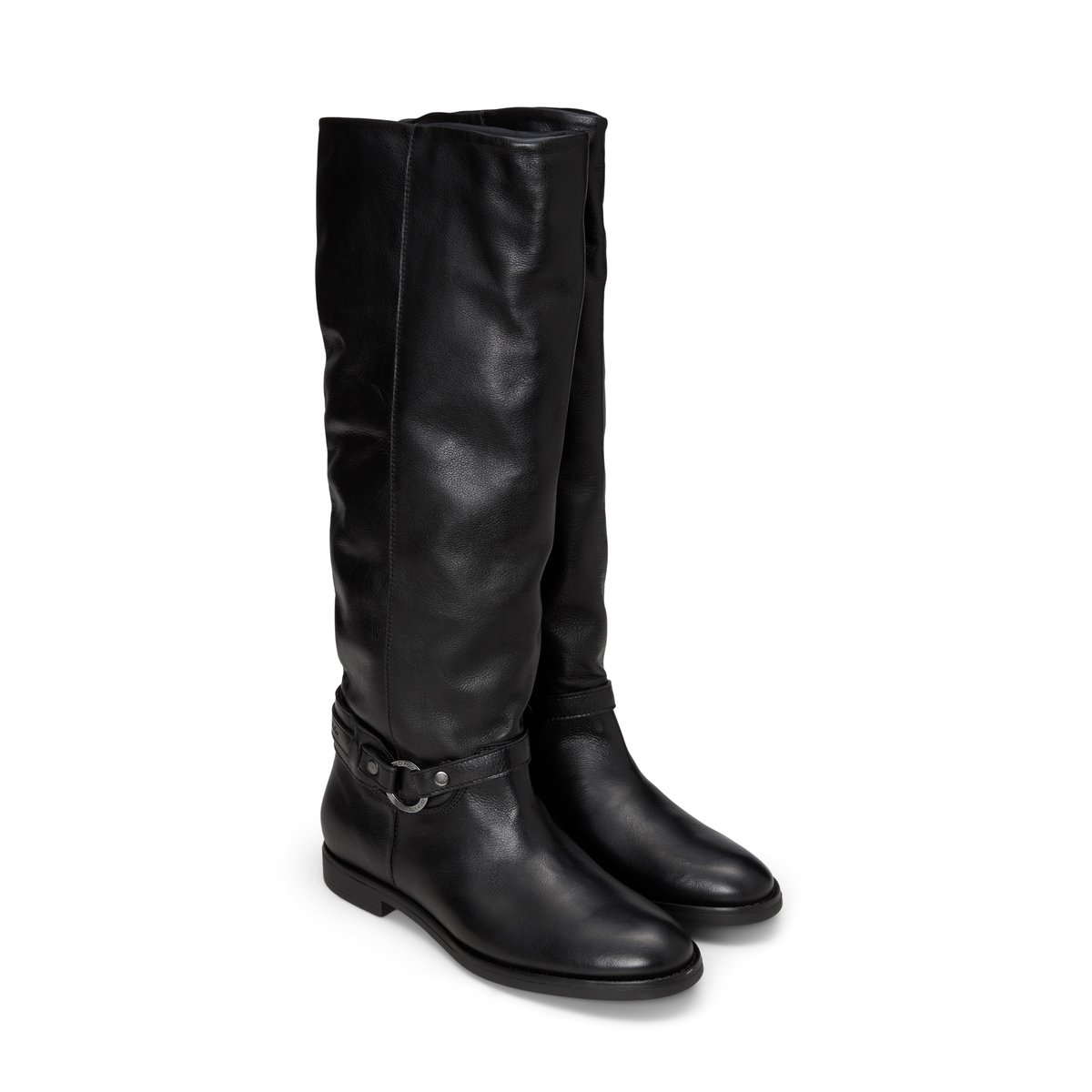 Bottes modèle Wendy en cuir de vachette souple noir, MARC O'POLO
