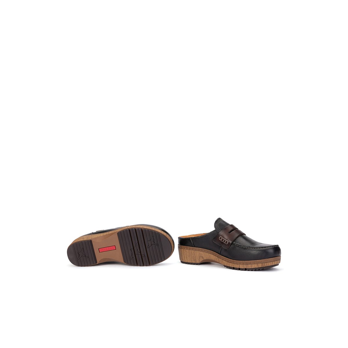 Sabots cuir Granada black, PIKOLINOS