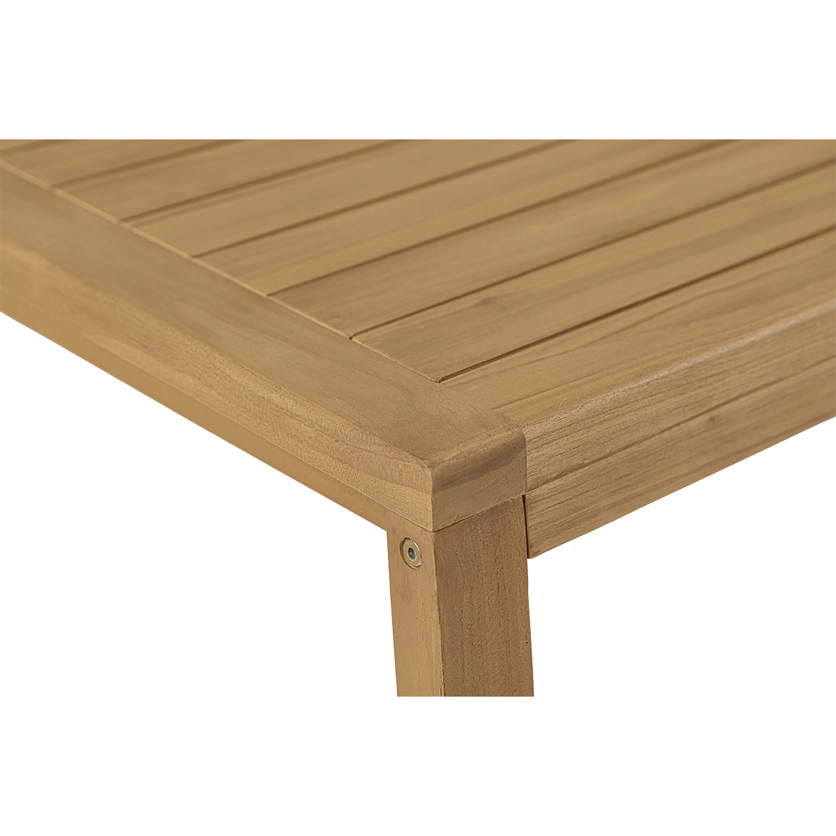 Table basse de jardin rectangulaire en bois teck massif L100 cm SUNDA couleur unique, MILIBOO