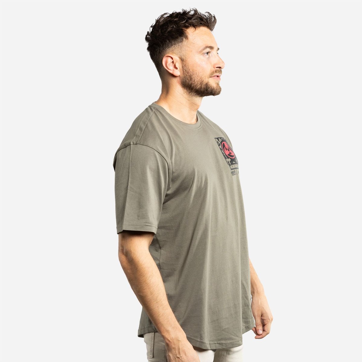 Tee Shirt Naruto Shippuden kaki/noir/rouge, CAPSLAB