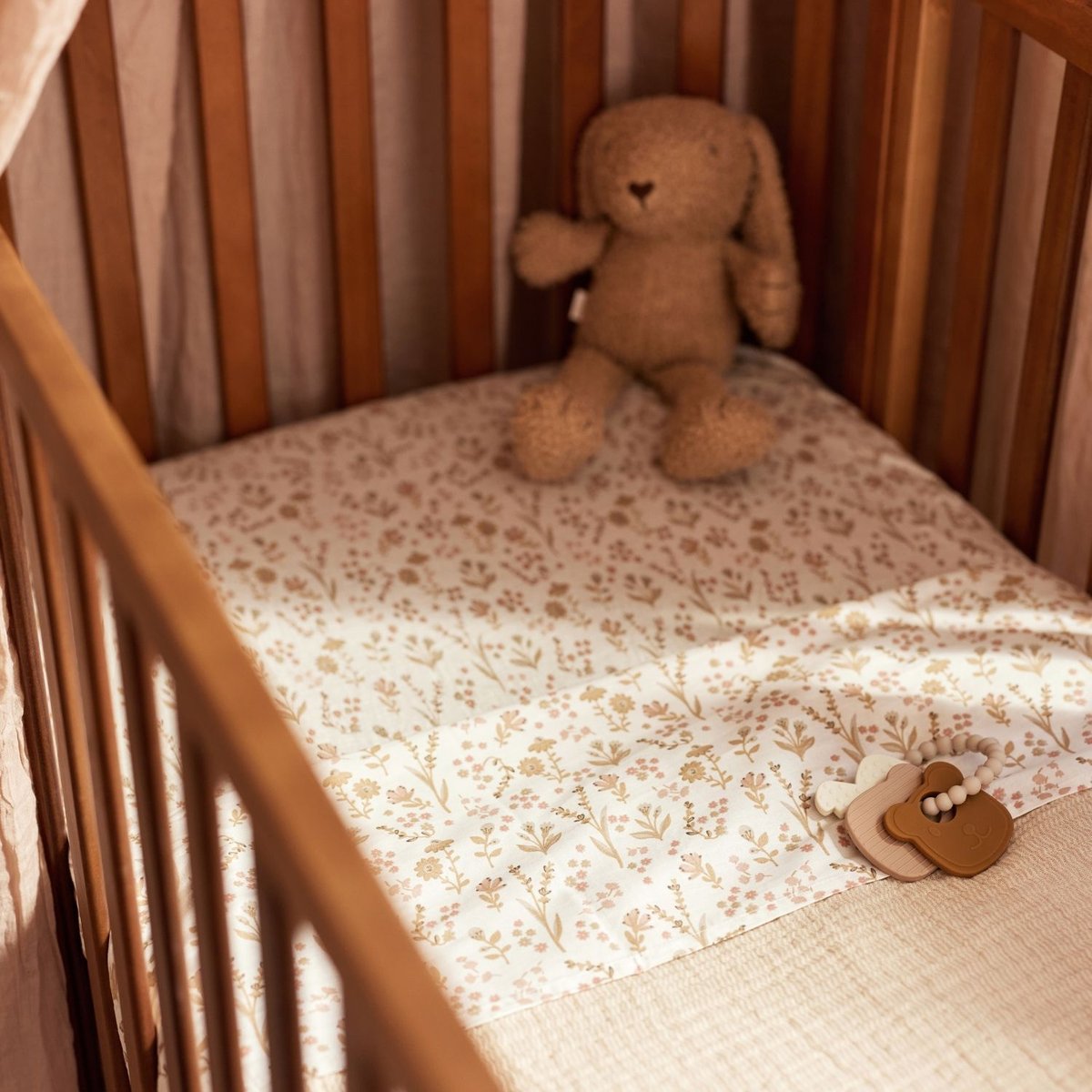 Couverture en gaze de coton beige, JOLLEIN