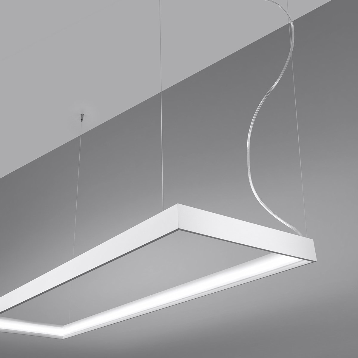 Lustre Aluminium Blanc LED 1 Tuula blanc, EDEN