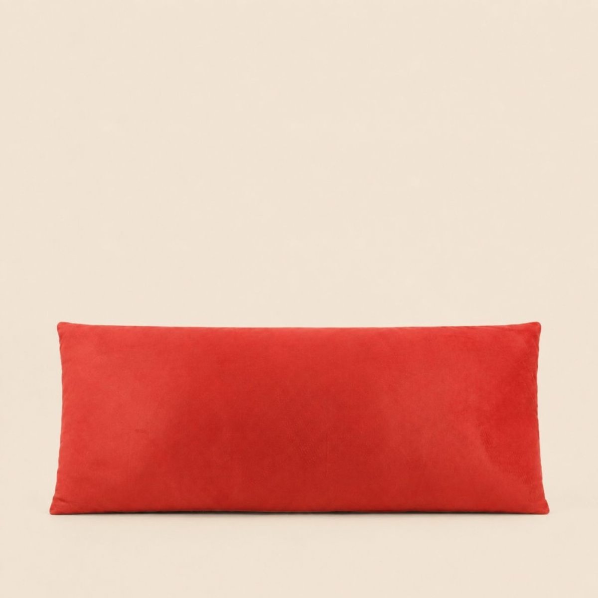 Coussin rectangulaire motifs jungle velours 70x30cm bordeau, ORNAMI