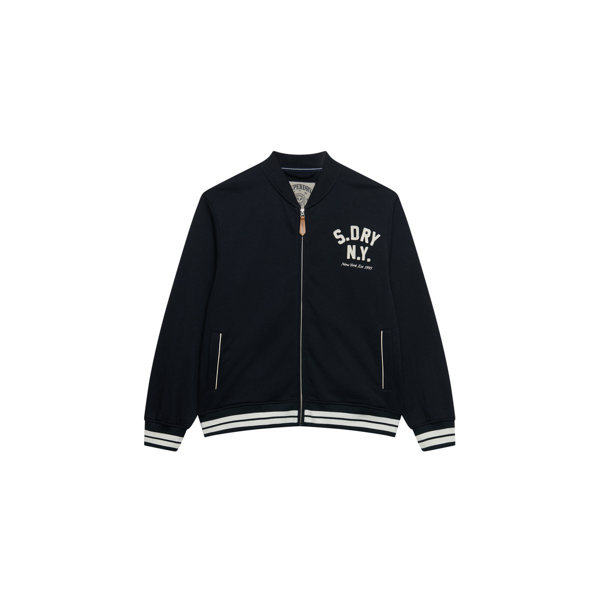 Bomber Jersey Country Club bleu marine éclipse, SUPERDRY