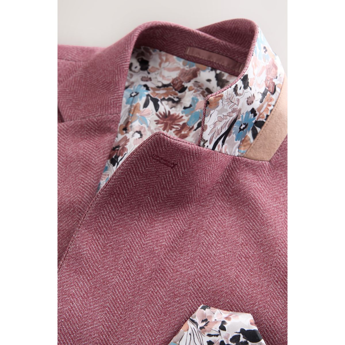 Blazer slim en jersey à chevrons rose, NEXT