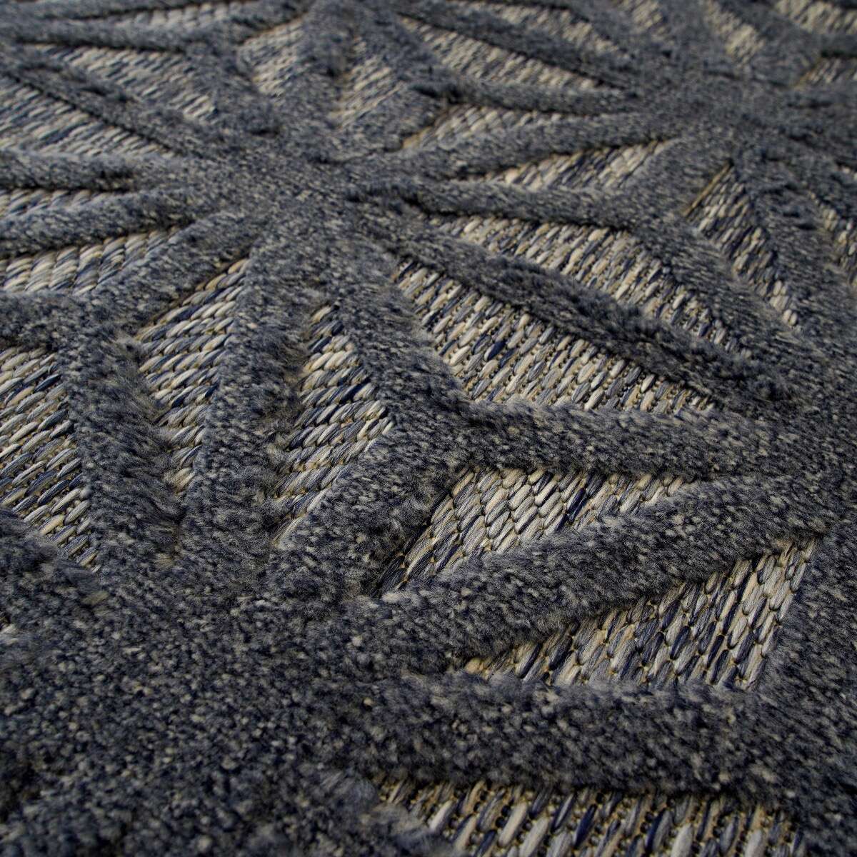Tapis à relief étoiles NEW AGE ART bleu, THE DECO FACTORY