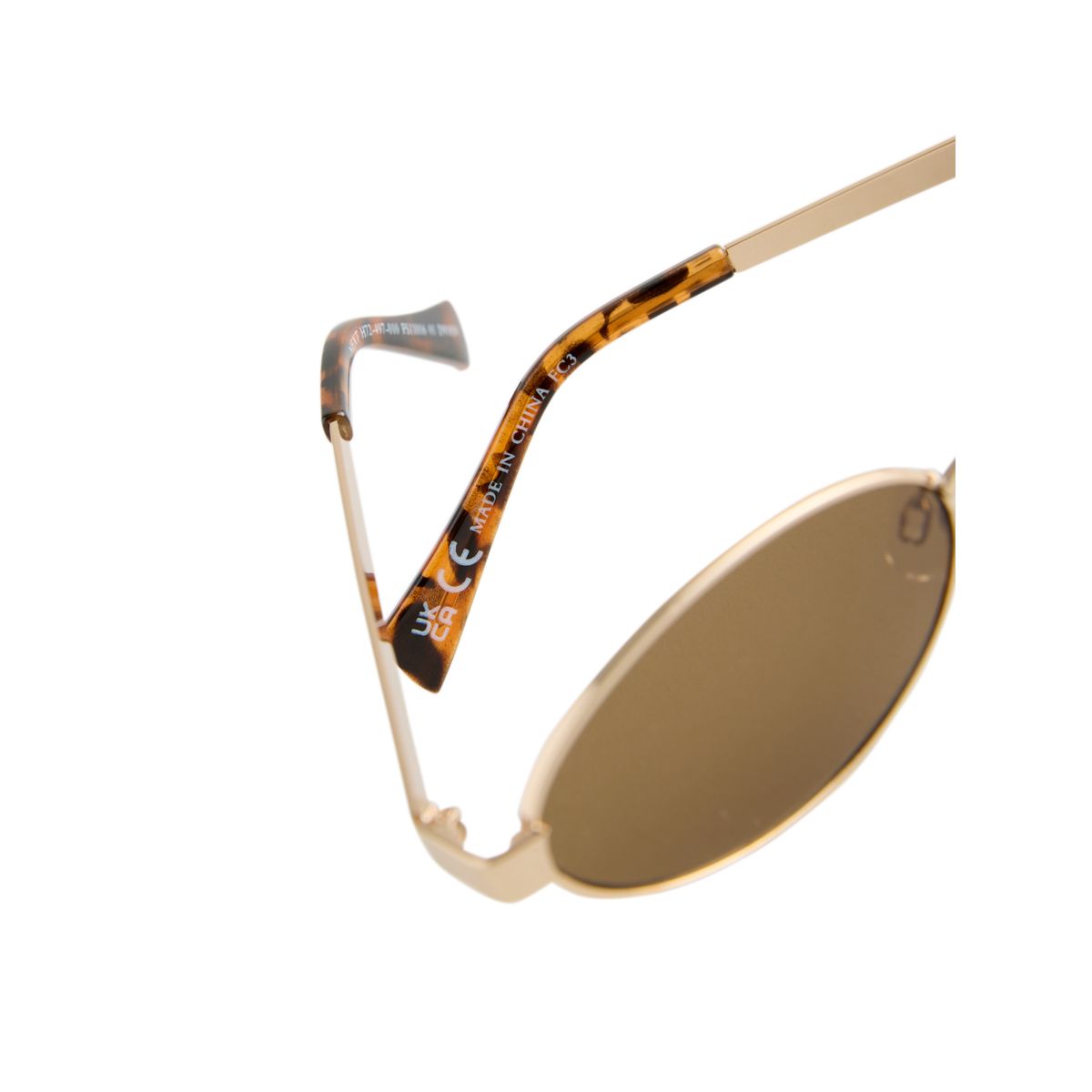 Lunettes de soleil ovales or (métal), NEXT