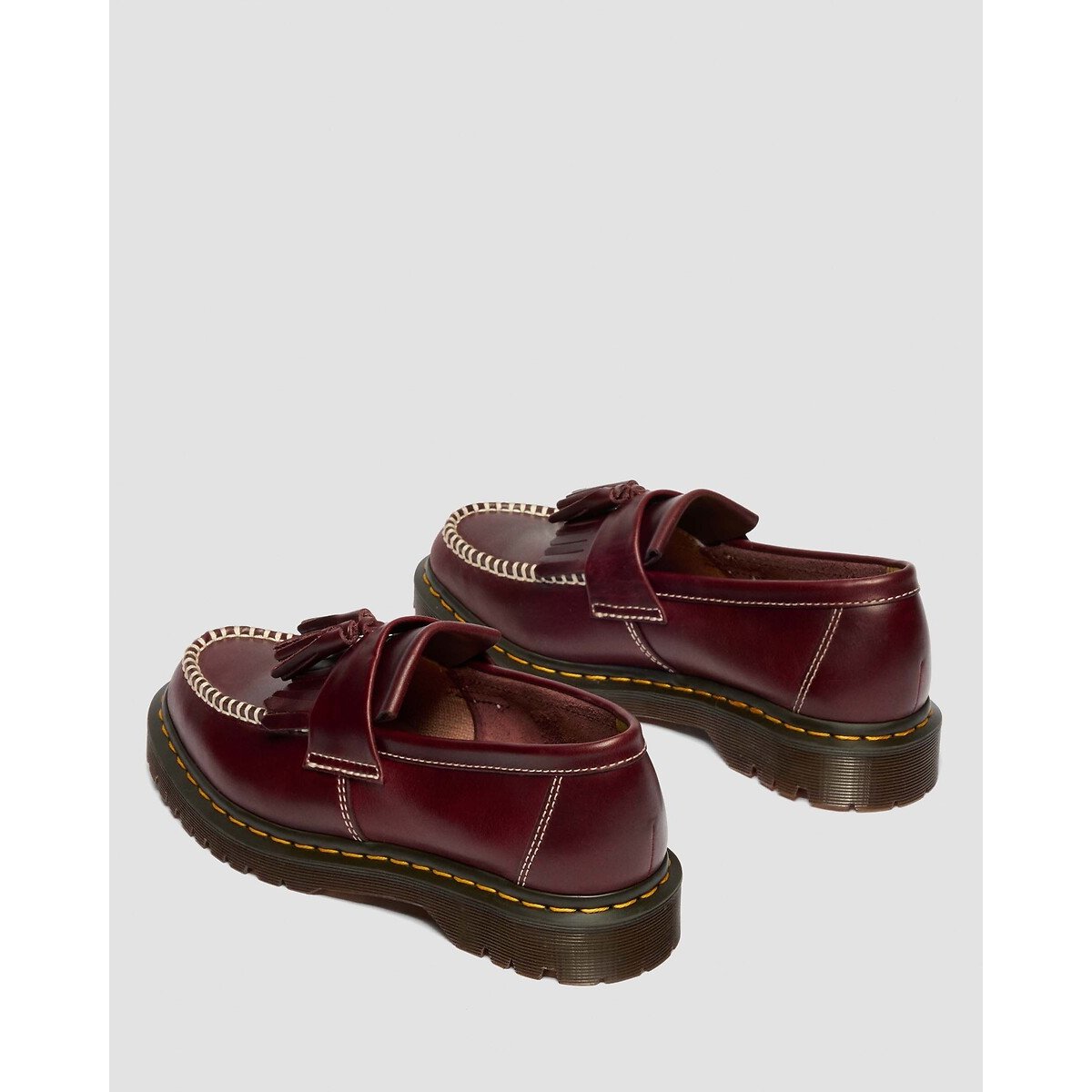 Mocassins Adrian Ben Tassel en cuir Orleans rouge, DR. MARTENS