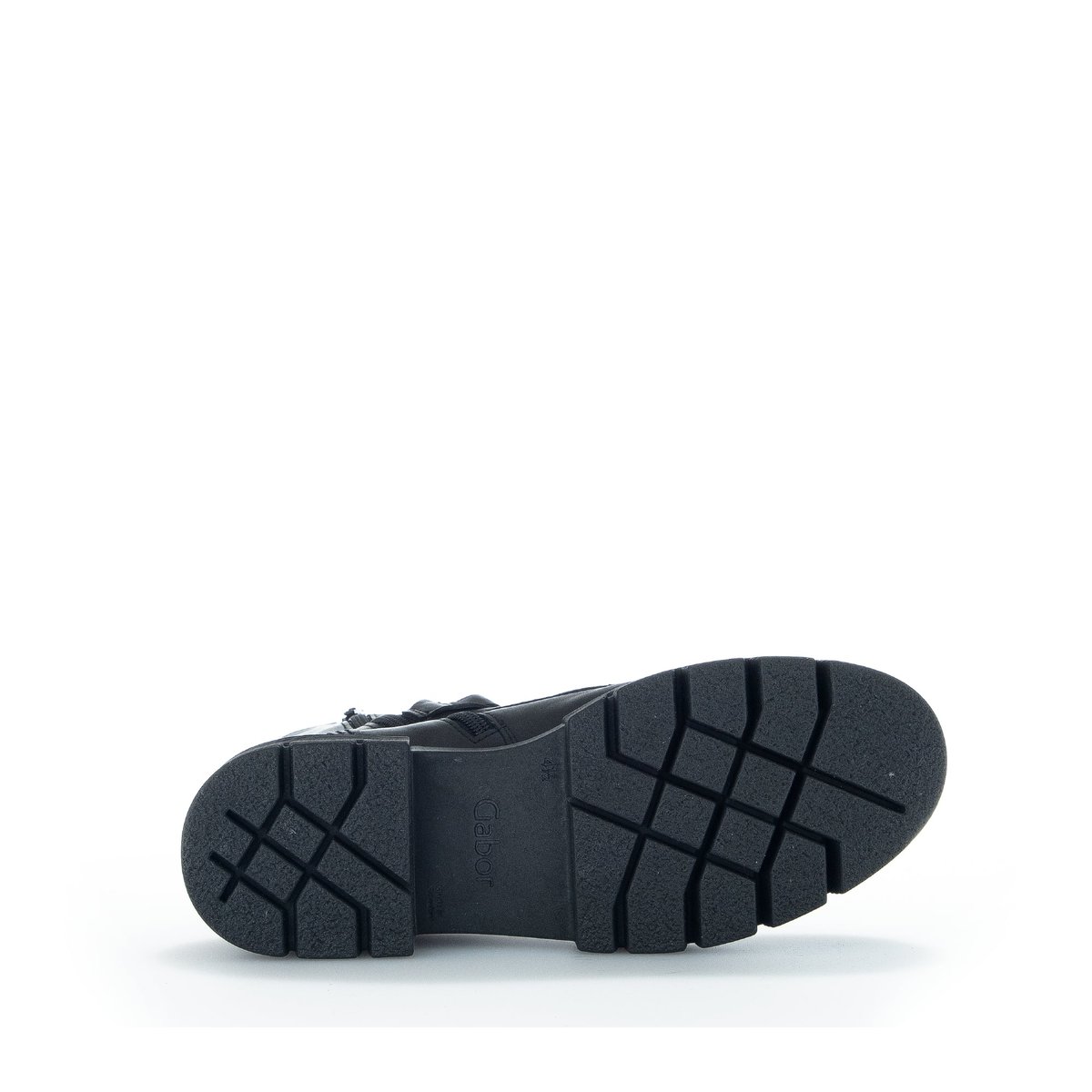 Bottines en cuir lisse à talon décroché noir, GABOR