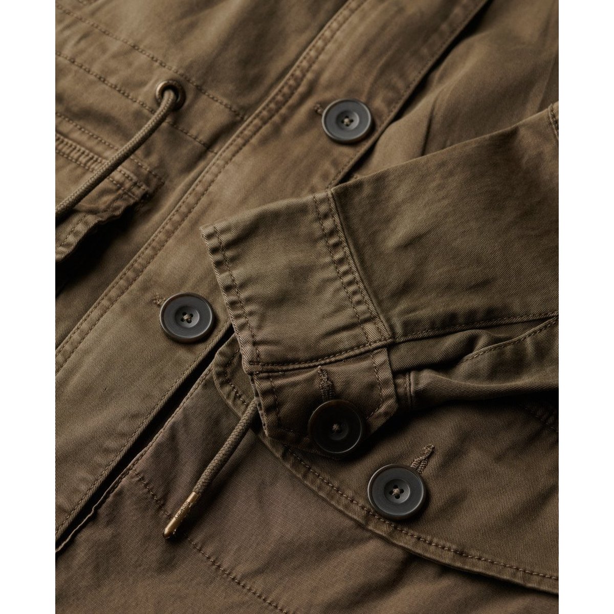 Veste à Taille Basse olive intense, SUPERDRY