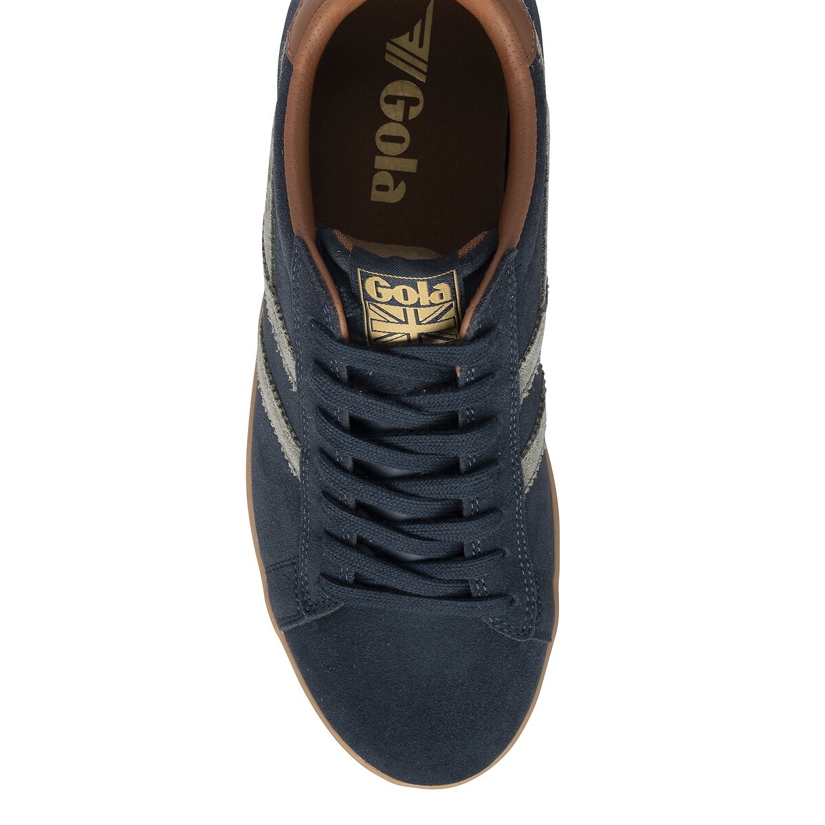 Sneakers in leer marineblauw, GOLA