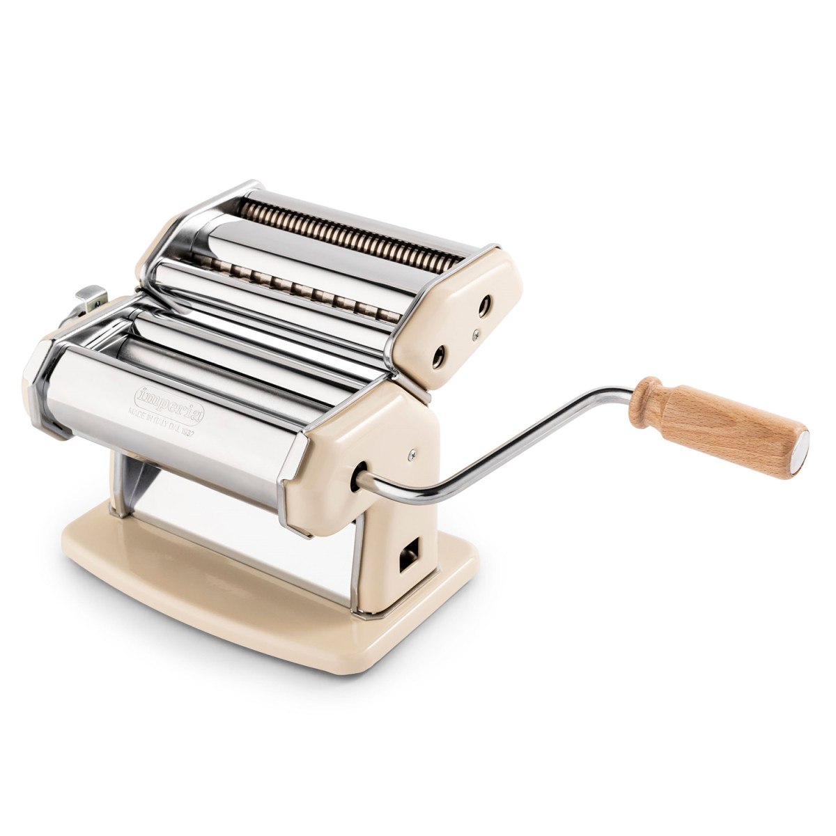 Machine à pâtes manuelle La Crema en acier crème IMPERIA couleur unique, IMPERIA