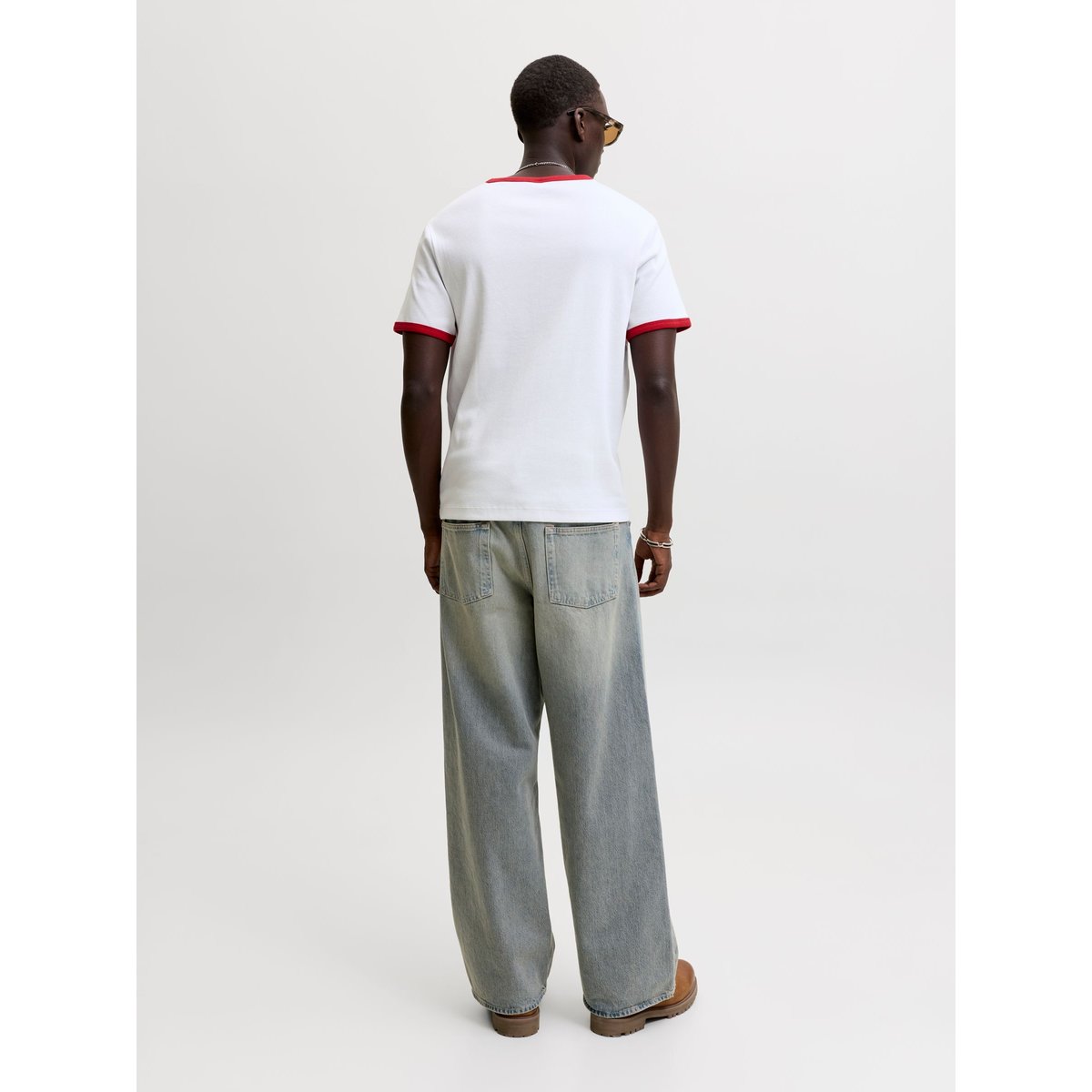 T-Shirt bright white 1, JACK & JONES