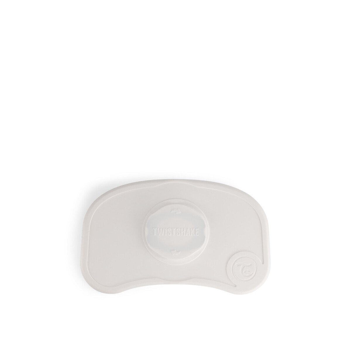 Individual Antiderrapante + Prato, Twistshake branco, TWISTSHAKE