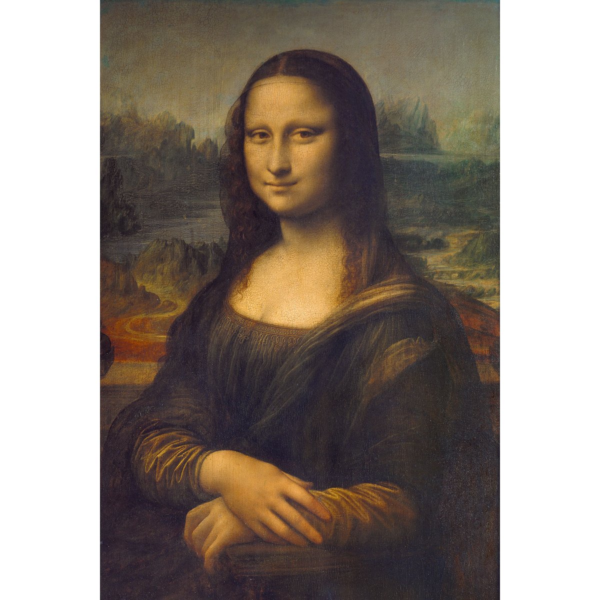 Tableau La joconde par Leonard De Vinci tableau alu dibond, HEXOA